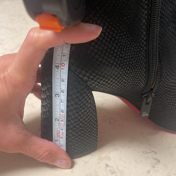 Christian Louboutin Turela snake embossed bootie size 38 - Picture 9 of 10